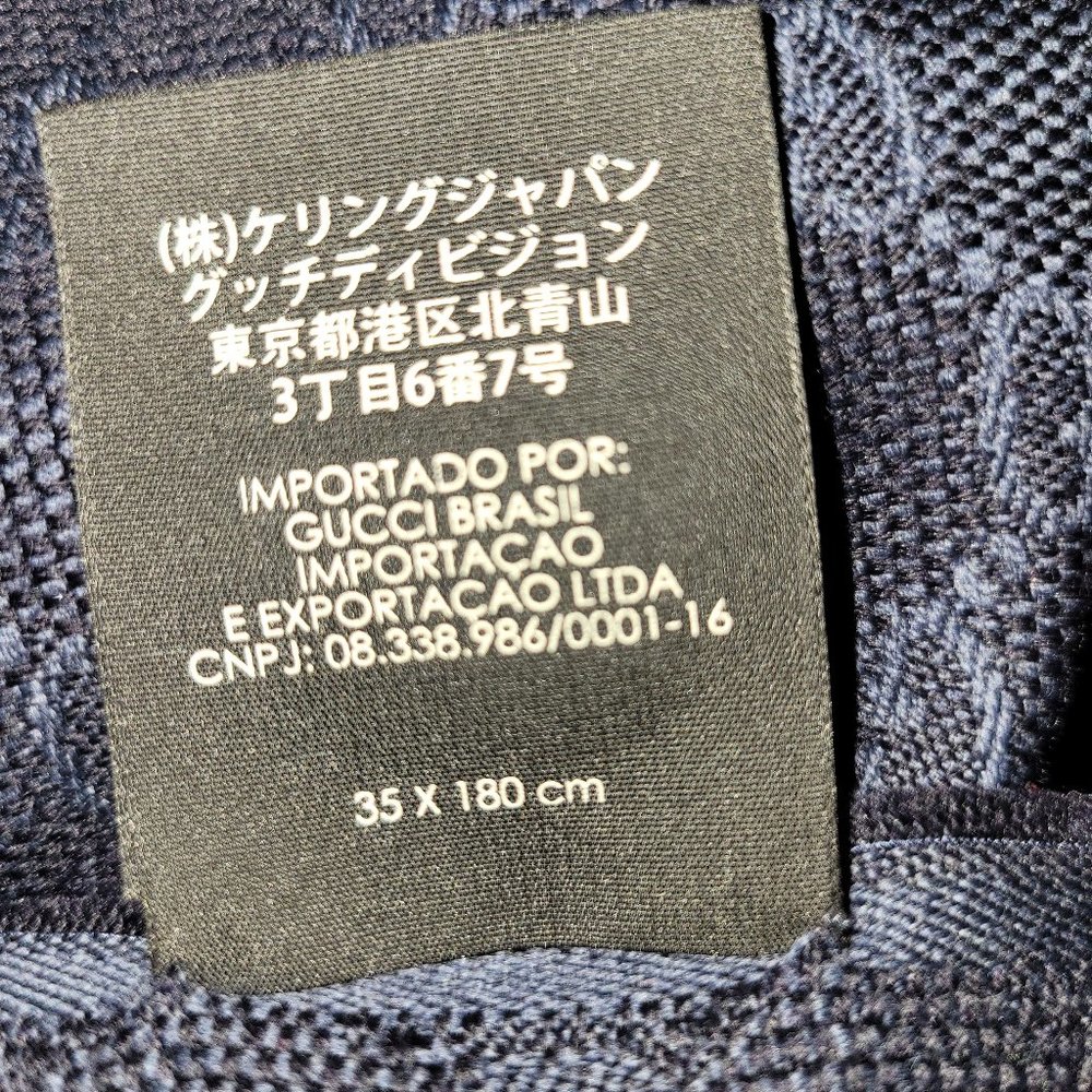 Gucci mens silk wool scarf